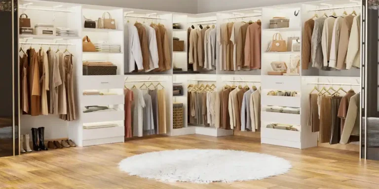 Image of Organized Closet with Shelves Built-ins - How to Organize My Home for the Best Life